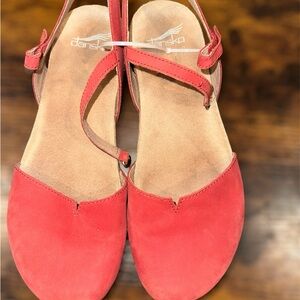 Dansko Women's Vibrant Red Sandals